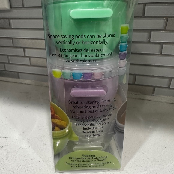 Brand New In Box melii Snap & Go Baby Food Storage Containers - 6 Pack - Picture 4 of 5